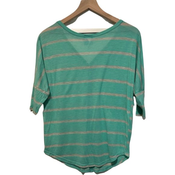 Teal Striped Lightweight Cardigan - Picture 3 of 4